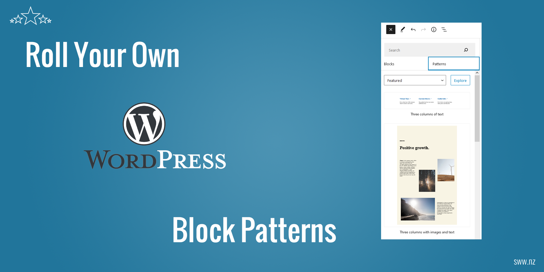 How to create WordPress Block Patterns and Block Templates